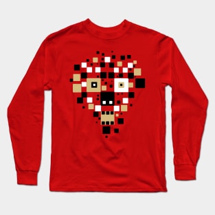 Cyber skull matrix Long Sleeve T-Shirt